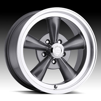 15 INCH 5X4.5 GUNMETAL VISION LEGEND 5 WHEELS RIMS 5 LUG CHARGER 