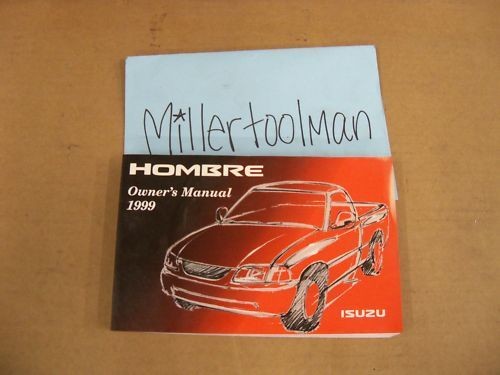 1999 ISUZU HOMBRE OWNERS MANUAL