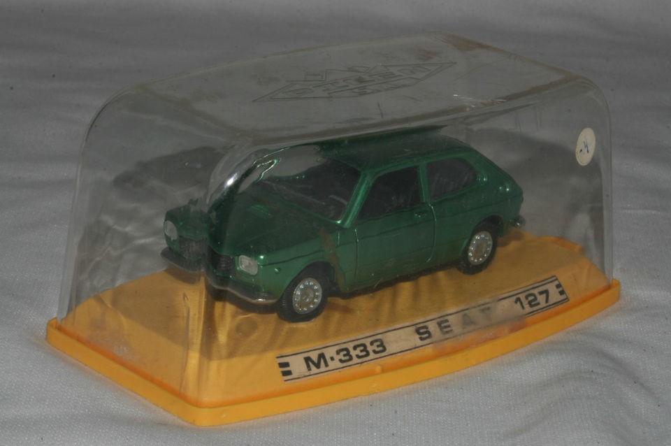 1970s Pilen Diecast Spain M 333 Seat 127 Compact Coupe, Cased