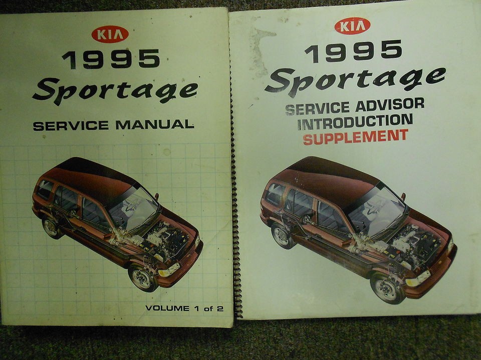 1995 KIA Sportage Service Repair Shop Manual Set Factory OEM 95