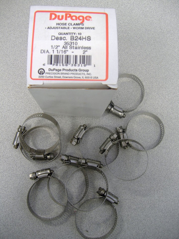 Precision Adjustable Hose Clamps 1.16   2 ABB HS24