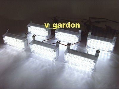   Car Truck 6x 22 LED Strobe (White) Light (Fits 2004 Kia Amanti