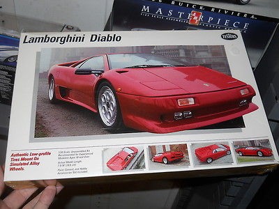 Testors Red Lamborghini Diablo 1/24 Model Car Mountain KIT FS