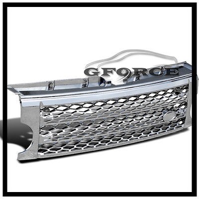 09 LAND ROVER LR3 LR 3 CHROME HOOD MESH GRILL GRILLE (Fits 2005 Land 