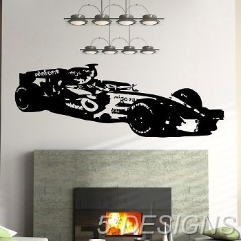 FORMULA 1 ONE CAR WALL STICKER MCLAREN HAMILTON VETTEL SCHUMACHER 