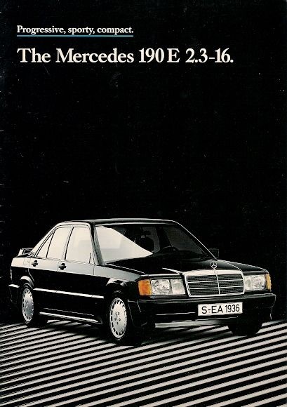 Mercedes Benz 190E 2.3 16 Cosworth 1984 87 UK Market Sales Brochure