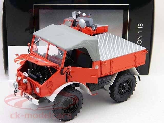 Mercedes Benz Unimog U401 fire brigade 118 Schuco