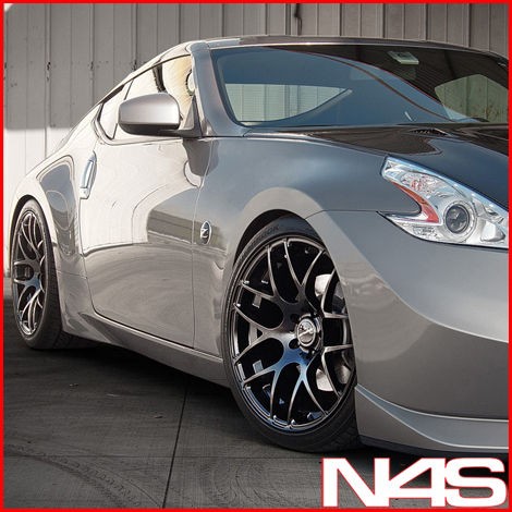 19 NISSAN 350Z AVANT GARDE M310 MATTE BLACK 19x11 CONCAVE STAGGERED 