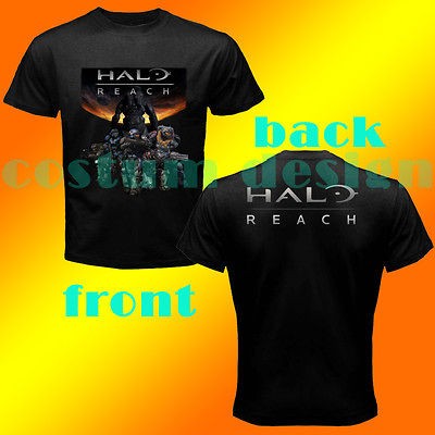 GILDAN tee HALO REACH NOBLE TEAM LOGO GAME XBOX 360 MAN BLACK T SHIRT 