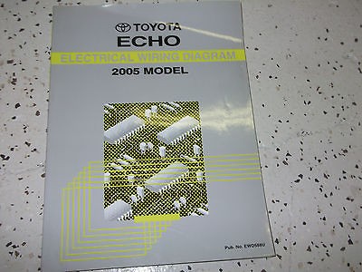 2005 Toyota ECHO Electrical Wiring Diagrams Service Shop Repair Manual 