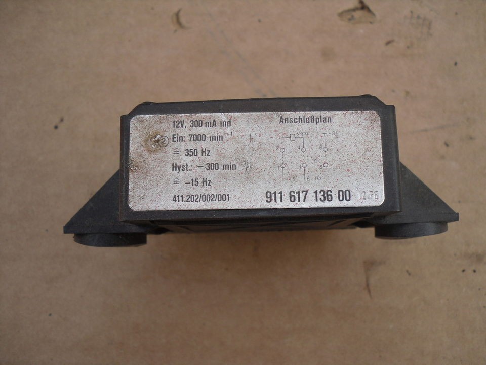 1979 Porsche 911 SC Targa Emission/Smog Control Relay, Catalytic