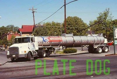 US Aluminate Volvo GMC Tanker Truck Tractor Trailer Original Slide 