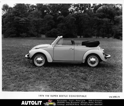 1974 Volkswagen Super Beetle Convertible Factory Photo