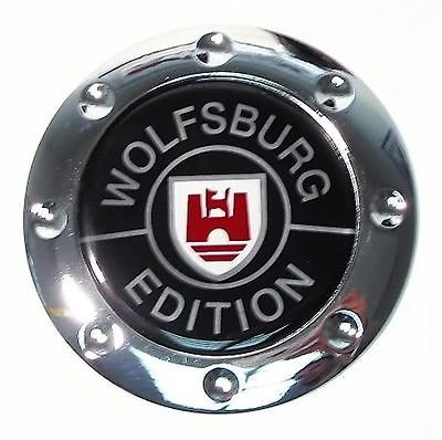 VW Golf Jetta Rabbit MK1 WOLFSBURG FUEL GAS COVER DOOR EMBLEM BADGE 