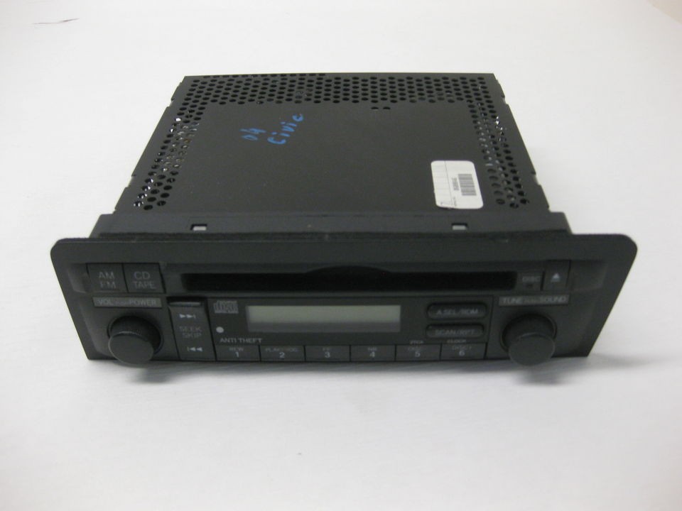 04 Honda Civic CD Player radio 39101 s5a a210​ m1 OEM Factory