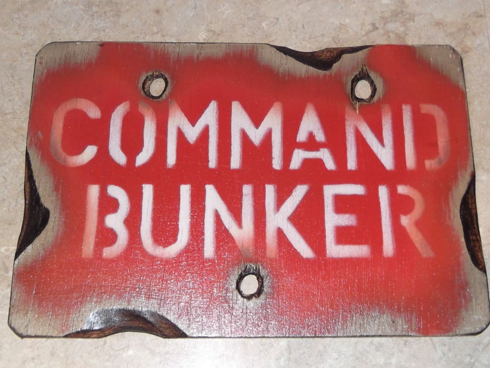 COMMAND BUNKER, Paintball, Airsoft, army toy, boys toys,sign bedroom 