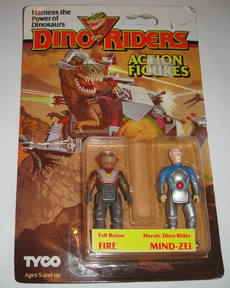 MATTEL TYCO DINO RIDERS ACTION FIGURES (EVIL RULON FIRE&MIND ZEI)FREE 