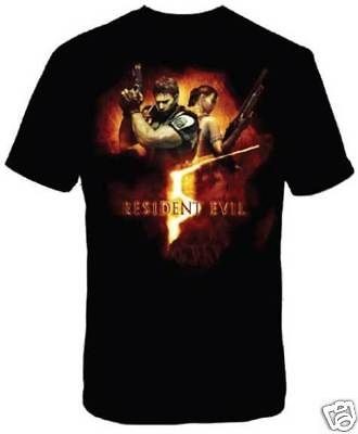 RESIDENT EVIL 5 T Shirt Tee NEW Chris Art (Adult/MEN XL)