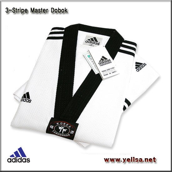 Adidas TaeKwonDo 3 stripe Master Dobok/karatedo/martial arts Uniform