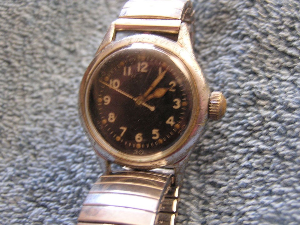 Vintage Hamilton Military Watch R 88 W 800 Black Face