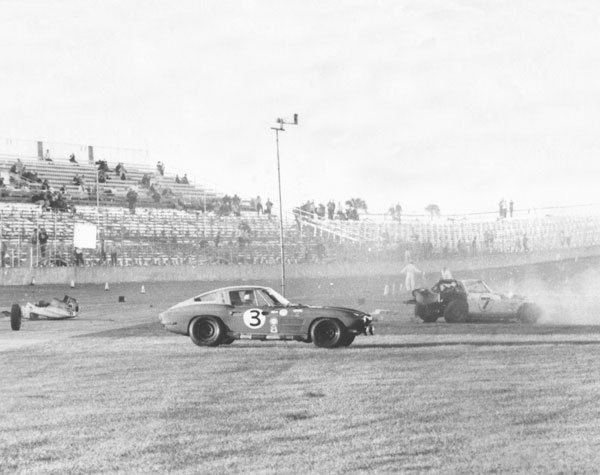 Vintage 8 X10 1964 Daytona Corvette No. 3 & 7 After Wreck Auto Racing 