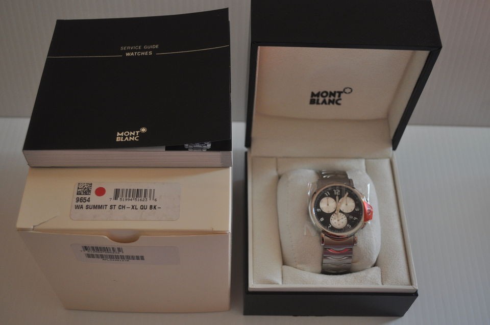 MONT BLANC Summit XL Chronograph Quartz Watch # 9654