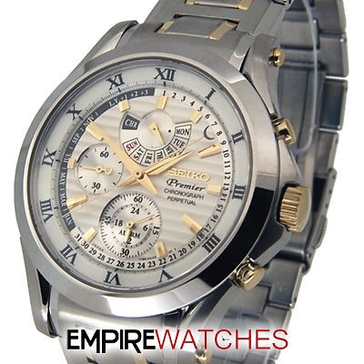 NEW** SEIKO PREMIER KINETIC WATCH SPC052P1   RRP £425