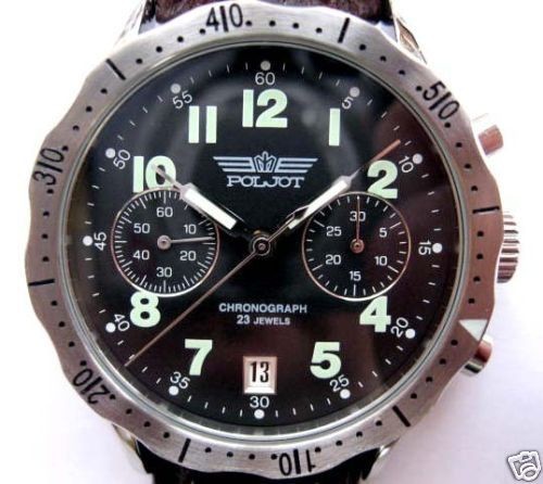 POLJOT RUSSIAN CHRONOGRAPH Watch Military 