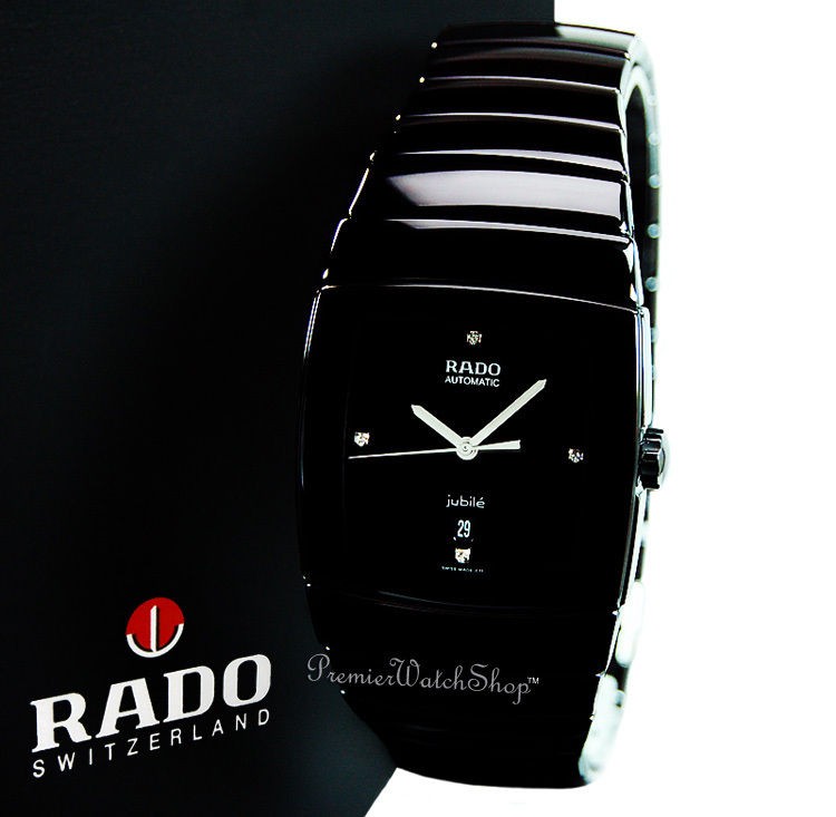 NEW RADO SINTRA JUBILE AUTOMATIC R13691712 BLACK CERAMIC MENS 