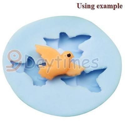   Dove Pigeon 3 Cavities Flexible Silicone Mold Mould For Polymer Clay