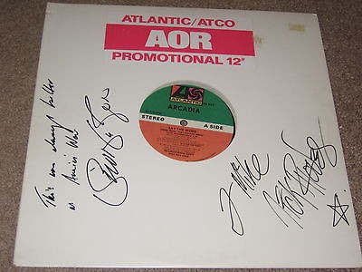 Arcadia Say The Word autographed Promo12 Simon LeBon Nick Rhodes 