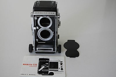 MAMIYA C33 PROFFESIONAL CLAd BODY ONLY with Owners Manual in EXC++ 