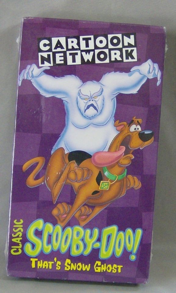 CLASSIC SCOOBY DOO VHS MOVIE THATS SNOW GHOST CARTOON NETWORK NEW 