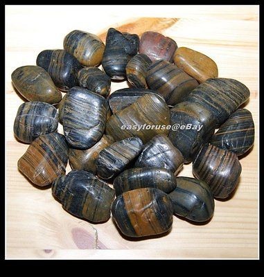 Decorative Natural Polished Stripe Pebble Garden & Landscaping Stone 