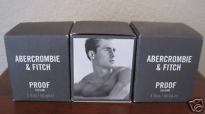 ABERCROMBIE & FITCH PROOF COLOGNE 3 OZ 3X1 OZ BOTTLES