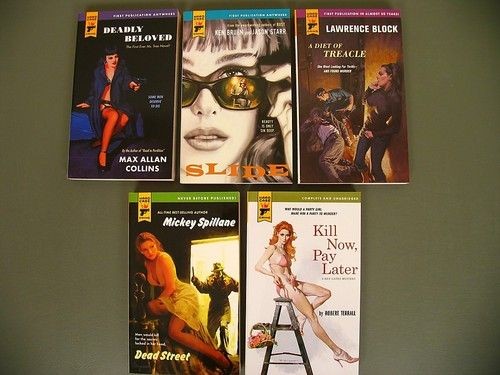 Hard Case Crime Lot 35 39 Pulp fiction Mystery Mickey Spillane