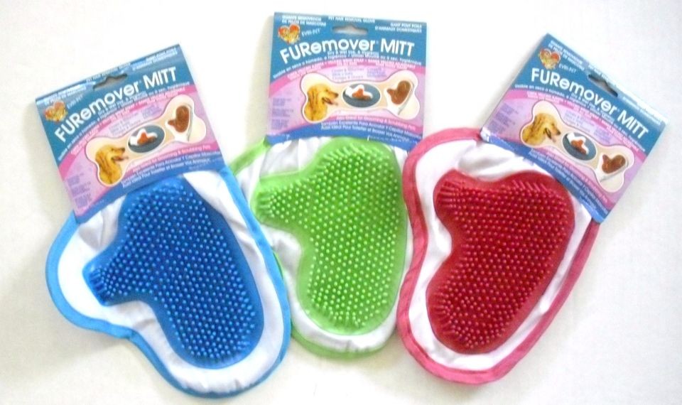 PET FUREMOVER MITT PET HAIR REMOVAL GLOVE #FM 8 DOG & CAT GROOMING NWT 