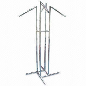 Commercial Clothing Clothes Garment Retail Display Rack w/ Four Slant 