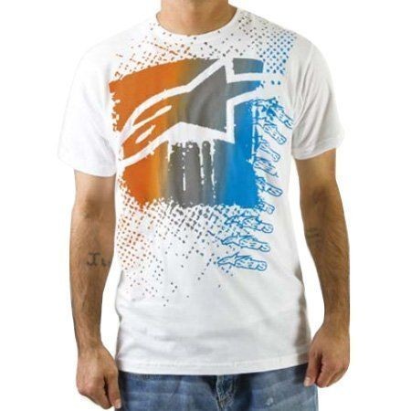 NEW MENS ALPINESTARS SCRUB S/S TEE WHITE