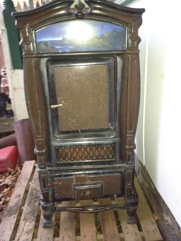 Estate* HUGE Parlor Wood/Coal Stove*Cast Iron WENRLE OHIO* PICK UP 