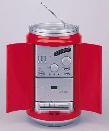 coca cola radio cassette player