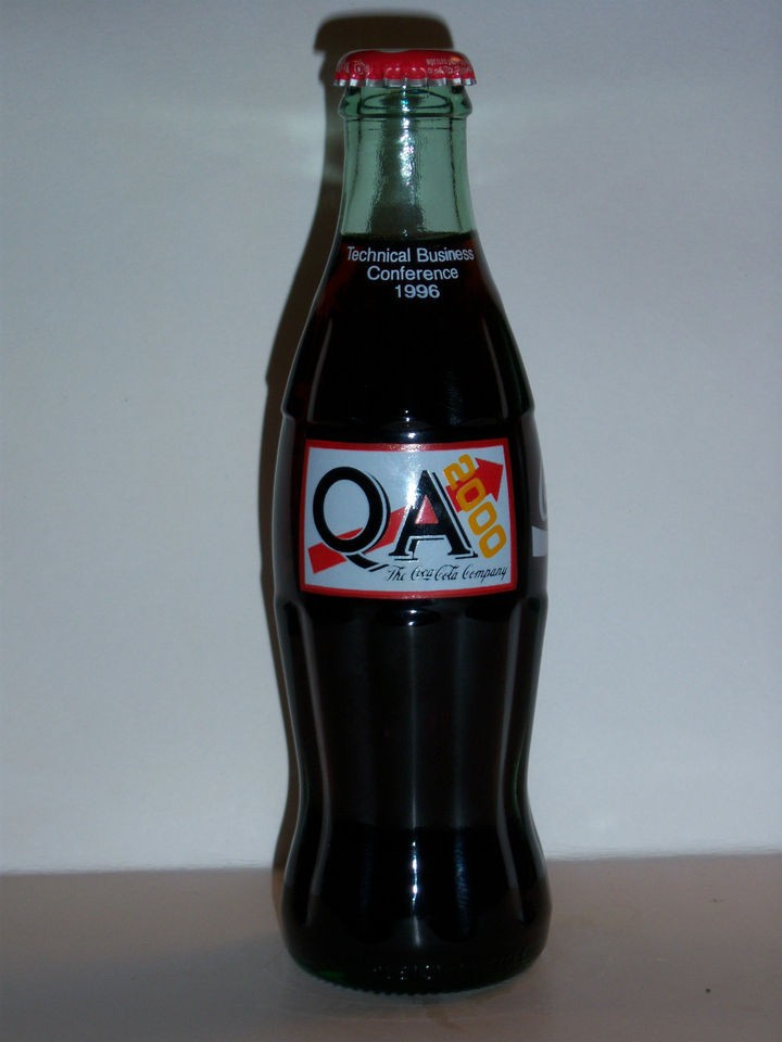 OZ COCA COLA COMMERATIVE BOTTLE   QA 2000 THE COCA COLA COMPANY