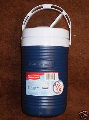 RUBBERMAID HALF GALLON MODERN BLUE VICTORY JUG COOLER 1544 06 NEW