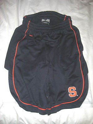 SYRACUSE ORANGE VINTAGE STARTER COLOSSEUM POLY BASKETBALL SHORTS 