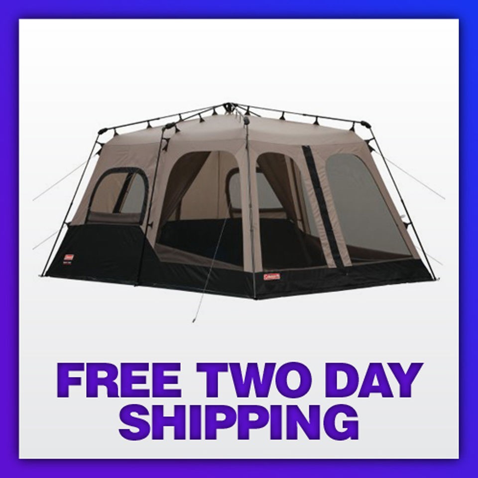 NEW Coleman Instant 8 Person Two Room Tent   Fully Taped Seems (14 by 