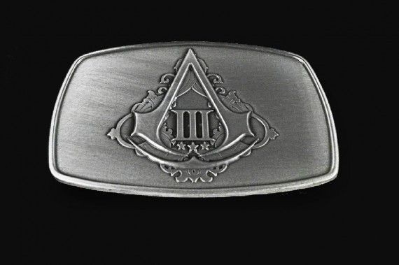 NEW Assassins Creed III 3 Limited Edition METAL BELT BUCKLE Assassin 