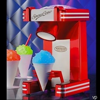 Nostalgia SNOW CONE MACHINE Shaved Ice Maker +BONUS KIT Retro *NEW*