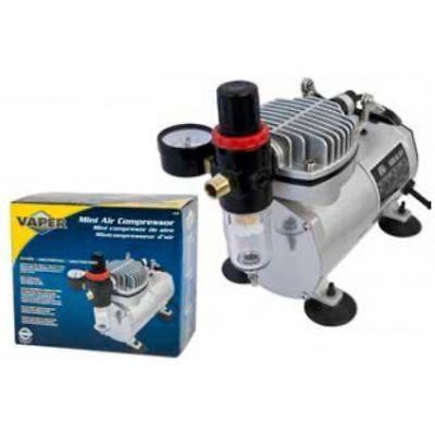 Air Brush Compressor Quiet 1/6 HP motor adjustable filtered regulator 