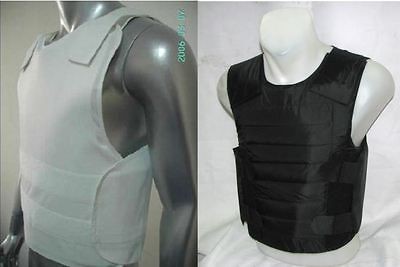 NEW ULTRA THIN CONCEALABLE STAB + BULLETPROOF VEST Body Armor NIJ IIIA 