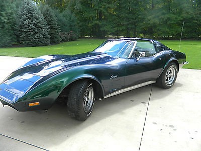 Chevrolet  Corvette Chameleon Green/Blue 1973 Corvette 454